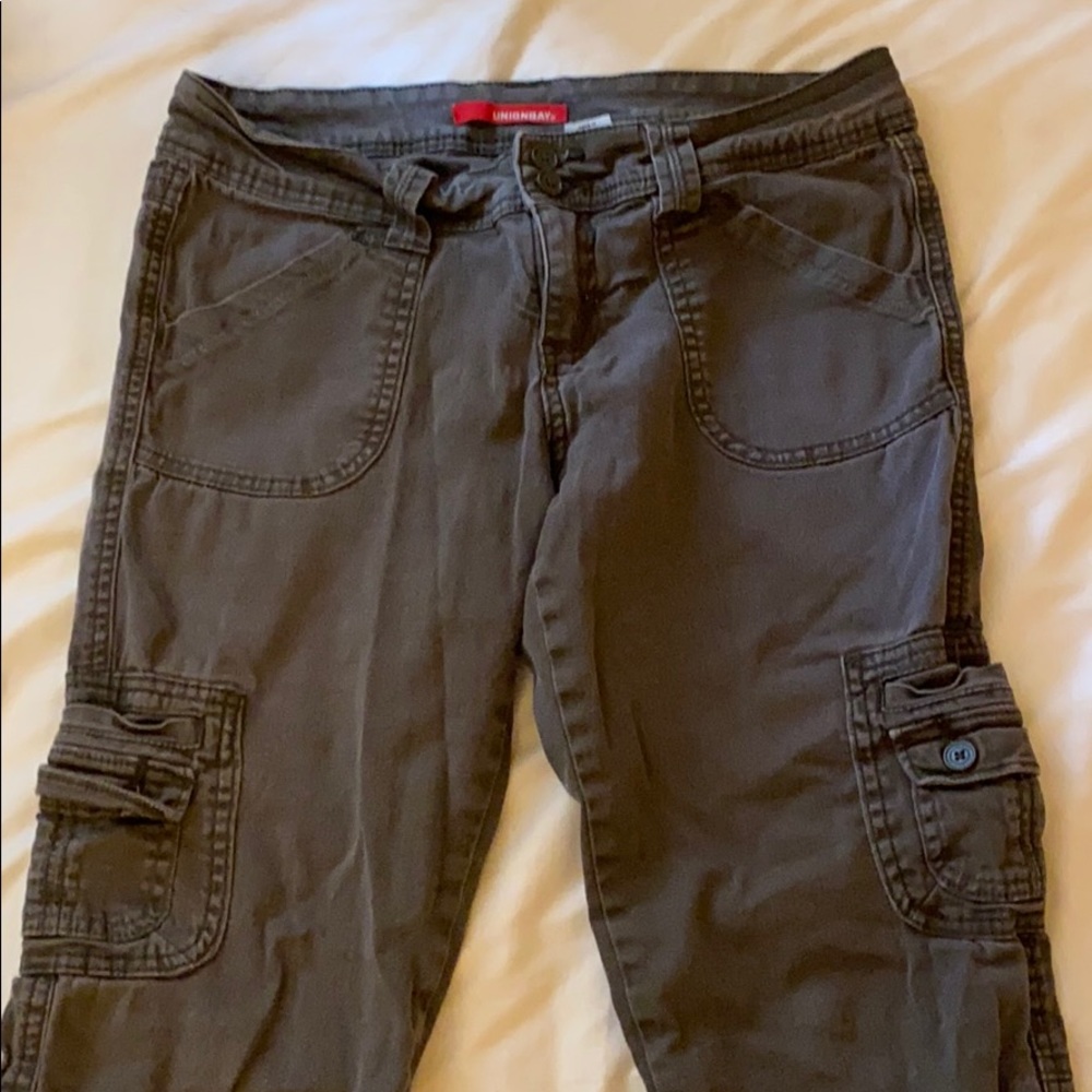 army green flair jeans